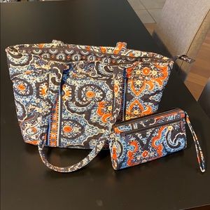 Vera Bradley Tote and Wallet